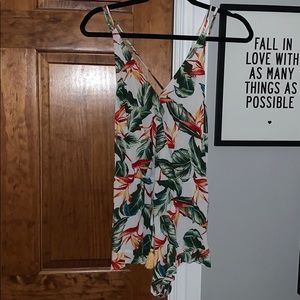 Forever 21 Tropical Romper (XS)